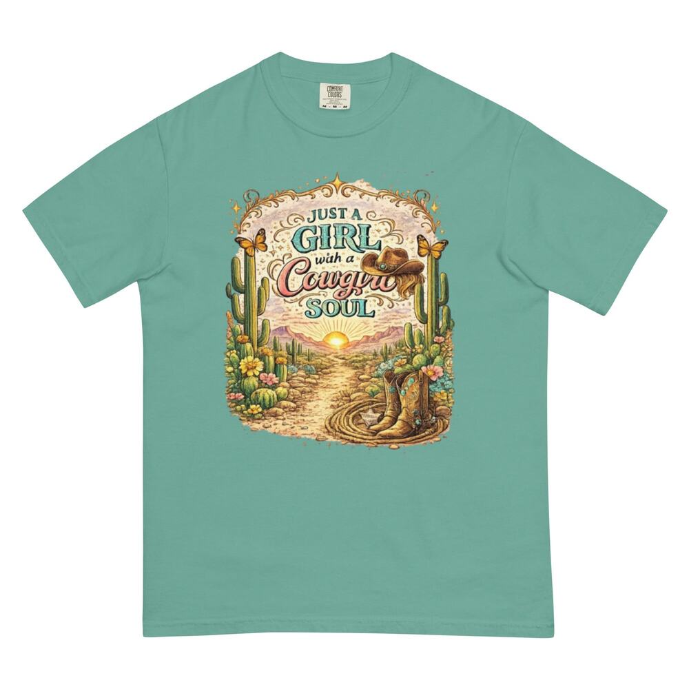 Just a girl garment-dyed heavyweight t-shirt